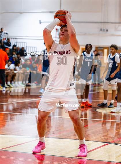 Thumbnail 3 in Sidwell Friends vs. Clinton Grace Christian (Capital Hoops Mayhem on Military) photogallery.