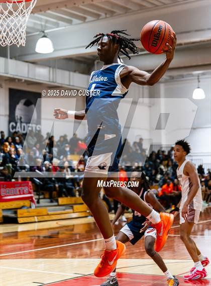 Thumbnail 1 in Sidwell Friends vs. Clinton Grace Christian (Capital Hoops Mayhem on Military) photogallery.