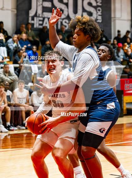 Thumbnail 3 in Sidwell Friends vs. Clinton Grace Christian (Capital Hoops Mayhem on Military) photogallery.