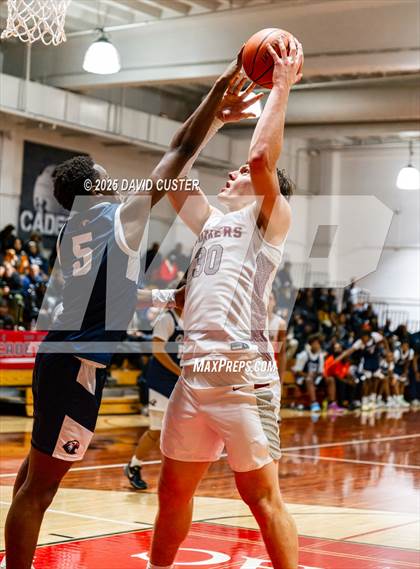 Thumbnail 3 in Sidwell Friends vs. Clinton Grace Christian (Capital Hoops Mayhem on Military) photogallery.