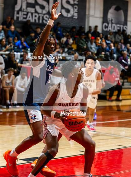 Thumbnail 1 in Sidwell Friends vs. Clinton Grace Christian (Capital Hoops Mayhem on Military) photogallery.