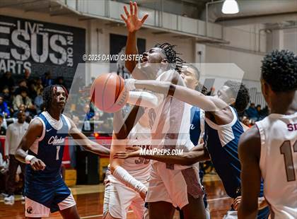 Thumbnail 3 in Sidwell Friends vs. Clinton Grace Christian (Capital Hoops Mayhem on Military) photogallery.