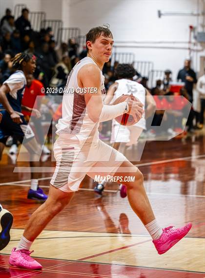 Thumbnail 2 in Sidwell Friends vs. Clinton Grace Christian (Capital Hoops Mayhem on Military) photogallery.