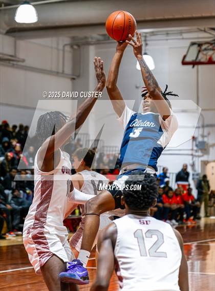 Thumbnail 1 in Sidwell Friends vs. Clinton Grace Christian (Capital Hoops Mayhem on Military) photogallery.