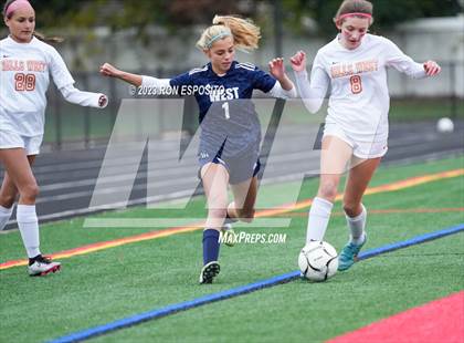 Thumbnail 2 in Smithtown West vs Half Hallow Hills West (NYSPHSAA Section XI Class A Final) photogallery.