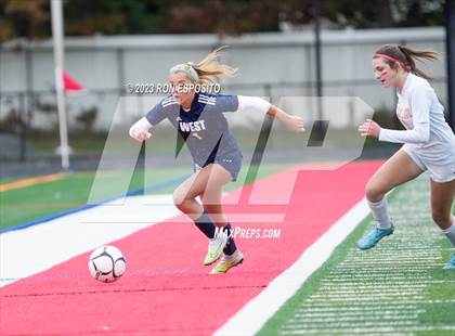 Thumbnail 2 in Smithtown West vs Half Hallow Hills West (NYSPHSAA Section XI Class A Final) photogallery.