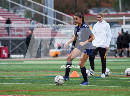 Thumbnail 1 in Smithtown West vs Half Hallow Hills West (NYSPHSAA Section XI Class A Final) photogallery.