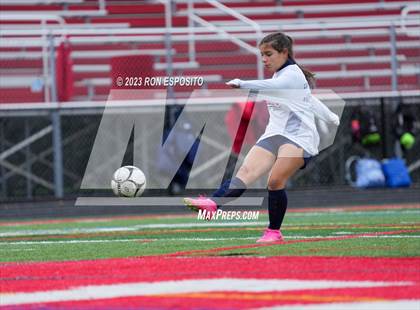Thumbnail 3 in Smithtown West vs Half Hallow Hills West (NYSPHSAA Section XI Class A Final) photogallery.