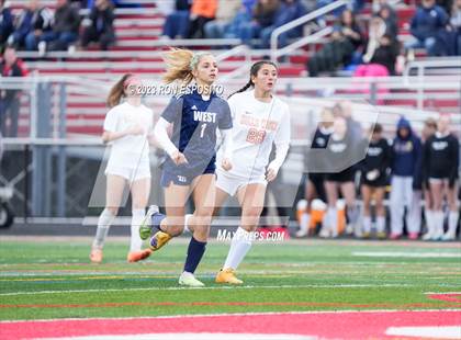 Thumbnail 2 in Smithtown West vs Half Hallow Hills West (NYSPHSAA Section XI Class A Final) photogallery.