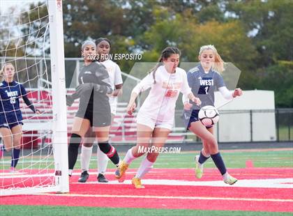 Thumbnail 1 in Smithtown West vs Half Hallow Hills West (NYSPHSAA Section XI Class A Final) photogallery.