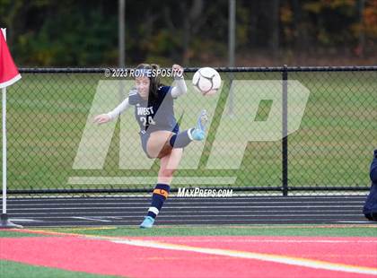 Thumbnail 1 in Smithtown West vs Half Hallow Hills West (NYSPHSAA Section XI Class A Final) photogallery.