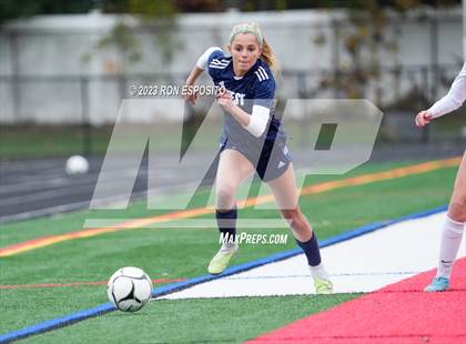 Thumbnail 3 in Smithtown West vs Half Hallow Hills West (NYSPHSAA Section XI Class A Final) photogallery.