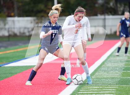 Thumbnail 1 in Smithtown West vs Half Hallow Hills West (NYSPHSAA Section XI Class A Final) photogallery.