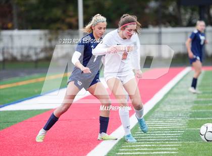 Thumbnail 2 in Smithtown West vs Half Hallow Hills West (NYSPHSAA Section XI Class A Final) photogallery.