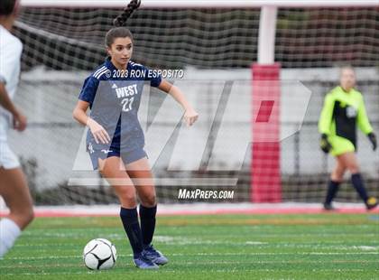 Thumbnail 1 in Smithtown West vs Half Hallow Hills West (NYSPHSAA Section XI Class A Final) photogallery.