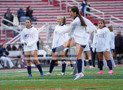 Thumbnail 3 in Smithtown West vs Half Hallow Hills West (NYSPHSAA Section XI Class A Final) photogallery.