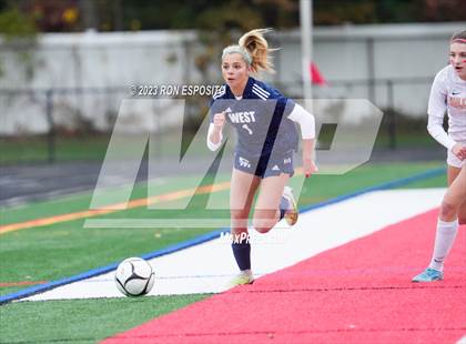 Thumbnail 3 in Smithtown West vs Half Hallow Hills West (NYSPHSAA Section XI Class A Final) photogallery.