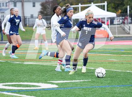 Thumbnail 1 in Smithtown West vs Half Hallow Hills West (NYSPHSAA Section XI Class A Final) photogallery.