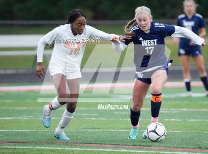 Thumbnail 1 in Smithtown West vs Half Hallow Hills West (NYSPHSAA Section XI Class A Final) photogallery.