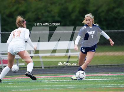 Thumbnail 1 in Smithtown West vs Half Hallow Hills West (NYSPHSAA Section XI Class A Final) photogallery.