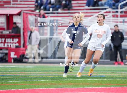 Thumbnail 3 in Smithtown West vs Half Hallow Hills West (NYSPHSAA Section XI Class A Final) photogallery.