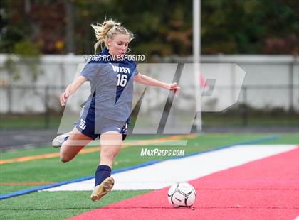 Thumbnail 3 in Smithtown West vs Half Hallow Hills West (NYSPHSAA Section XI Class A Final) photogallery.