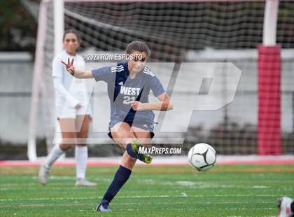 Thumbnail 2 in Smithtown West vs Half Hallow Hills West (NYSPHSAA Section XI Class A Final) photogallery.