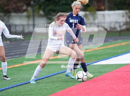 Thumbnail 1 in Smithtown West vs Half Hallow Hills West (NYSPHSAA Section XI Class A Final) photogallery.