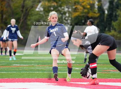 Thumbnail 2 in Smithtown West vs Half Hallow Hills West (NYSPHSAA Section XI Class A Final) photogallery.