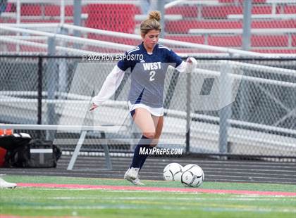 Thumbnail 1 in Smithtown West vs Half Hallow Hills West (NYSPHSAA Section XI Class A Final) photogallery.
