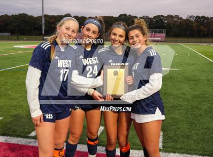 Thumbnail 1 in Smithtown West vs Half Hallow Hills West (NYSPHSAA Section XI Class A Final) photogallery.