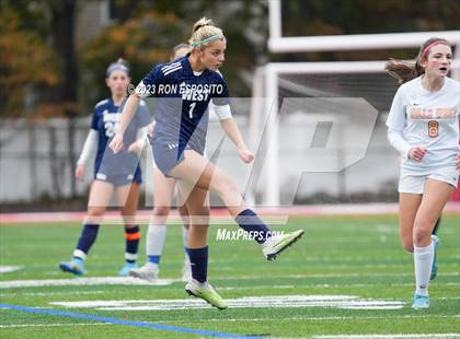 Thumbnail 1 in Smithtown West vs Half Hallow Hills West (NYSPHSAA Section XI Class A Final) photogallery.