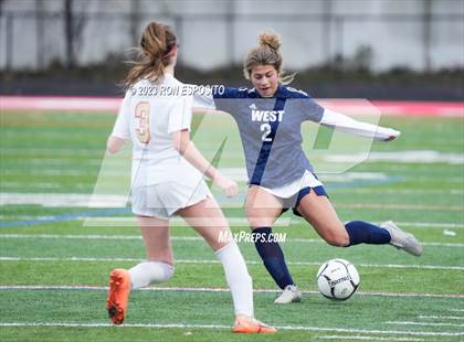 Thumbnail 1 in Smithtown West vs Half Hallow Hills West (NYSPHSAA Section XI Class A Final) photogallery.