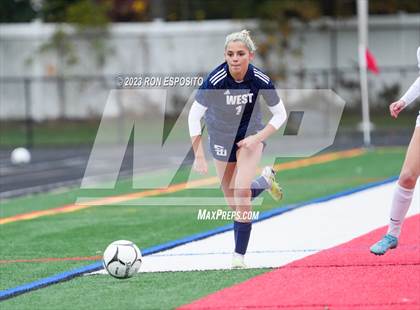 Thumbnail 1 in Smithtown West vs Half Hallow Hills West (NYSPHSAA Section XI Class A Final) photogallery.