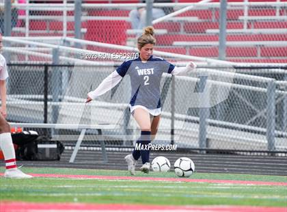 Thumbnail 2 in Smithtown West vs Half Hallow Hills West (NYSPHSAA Section XI Class A Final) photogallery.