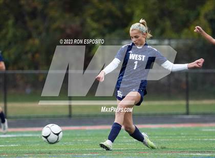 Thumbnail 1 in Smithtown West vs Half Hallow Hills West (NYSPHSAA Section XI Class A Final) photogallery.