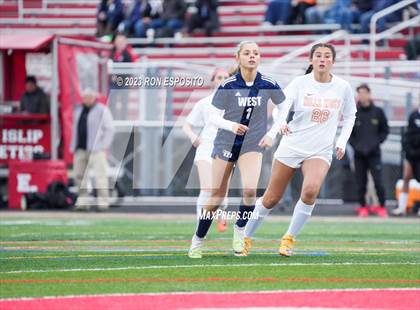 Thumbnail 1 in Smithtown West vs Half Hallow Hills West (NYSPHSAA Section XI Class A Final) photogallery.