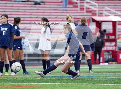 Thumbnail 3 in Smithtown West vs Half Hallow Hills West (NYSPHSAA Section XI Class A Final) photogallery.