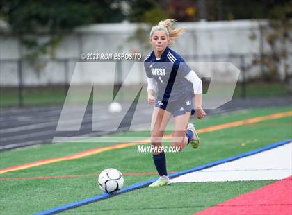 Thumbnail 1 in Smithtown West vs Half Hallow Hills West (NYSPHSAA Section XI Class A Final) photogallery.