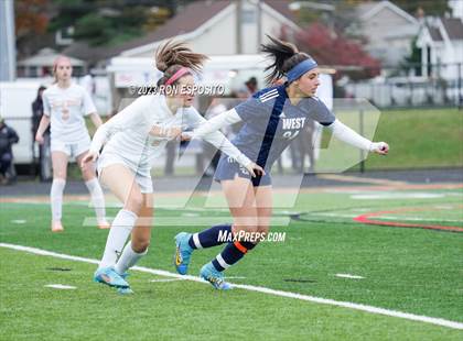 Thumbnail 1 in Smithtown West vs Half Hallow Hills West (NYSPHSAA Section XI Class A Final) photogallery.