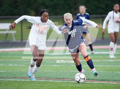 Thumbnail 2 in Smithtown West vs Half Hallow Hills West (NYSPHSAA Section XI Class A Final) photogallery.