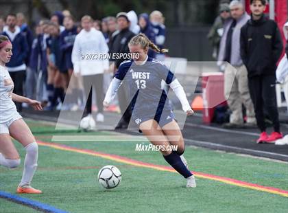 Thumbnail 2 in Smithtown West vs Half Hallow Hills West (NYSPHSAA Section XI Class A Final) photogallery.