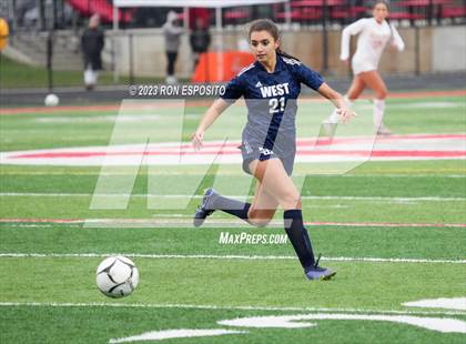 Thumbnail 1 in Smithtown West vs Half Hallow Hills West (NYSPHSAA Section XI Class A Final) photogallery.