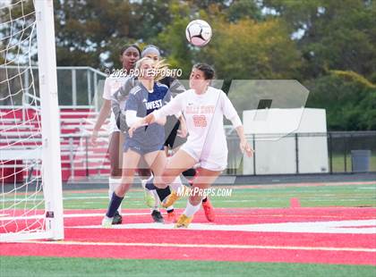 Thumbnail 3 in Smithtown West vs Half Hallow Hills West (NYSPHSAA Section XI Class A Final) photogallery.