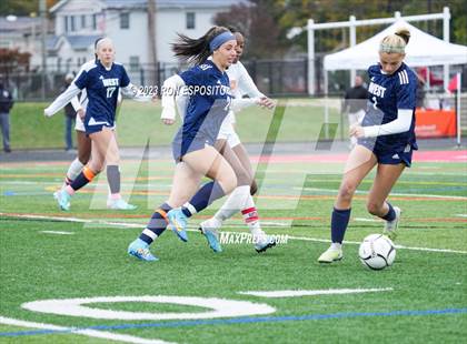 Thumbnail 3 in Smithtown West vs Half Hallow Hills West (NYSPHSAA Section XI Class A Final) photogallery.