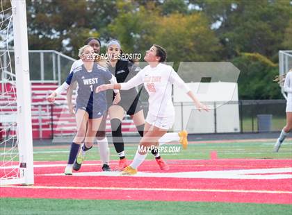 Thumbnail 2 in Smithtown West vs Half Hallow Hills West (NYSPHSAA Section XI Class A Final) photogallery.