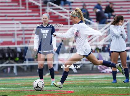 Thumbnail 3 in Smithtown West vs Half Hallow Hills West (NYSPHSAA Section XI Class A Final) photogallery.
