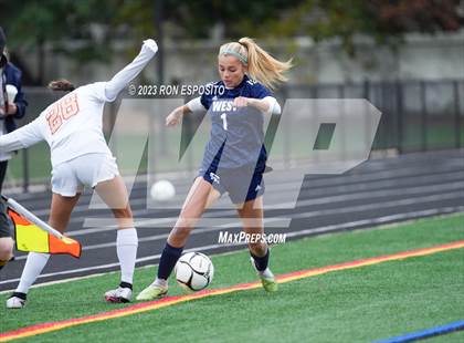 Thumbnail 1 in Smithtown West vs Half Hallow Hills West (NYSPHSAA Section XI Class A Final) photogallery.