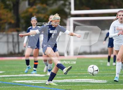 Thumbnail 3 in Smithtown West vs Half Hallow Hills West (NYSPHSAA Section XI Class A Final) photogallery.