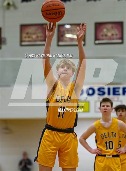 Thumbnail 2 in Delta vs Daleville (Delaware County Tournament)  photogallery.